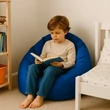 Ergonomikus kék babzsák játékhoz és pihenéshez