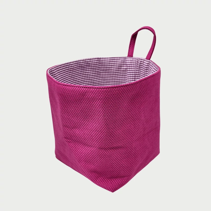Textil tároló pink színben